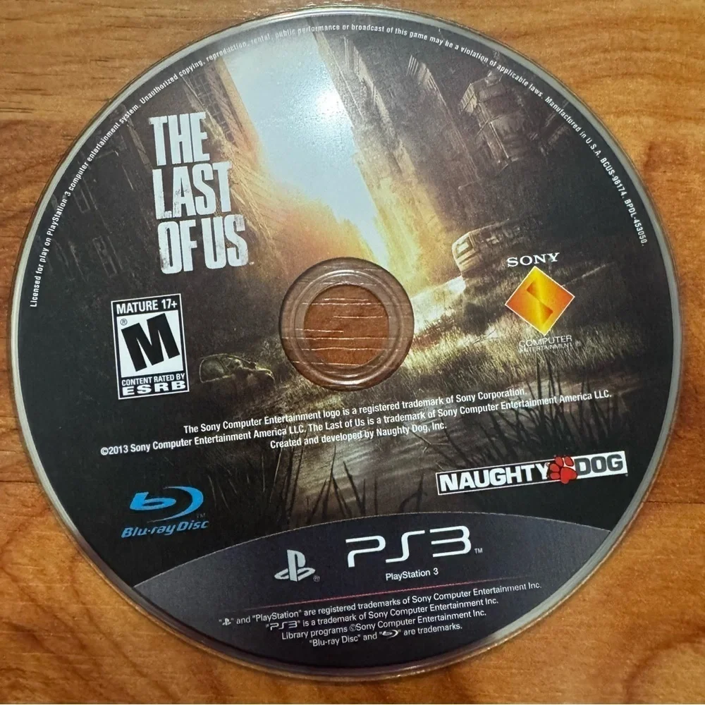 The Last of Us Sony PlayStation 3 PS3 2013 Disc Case Insert Tested and Working